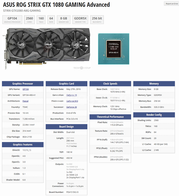 ASUS ROG STRIX GTX 1080 8G 팝니다--3