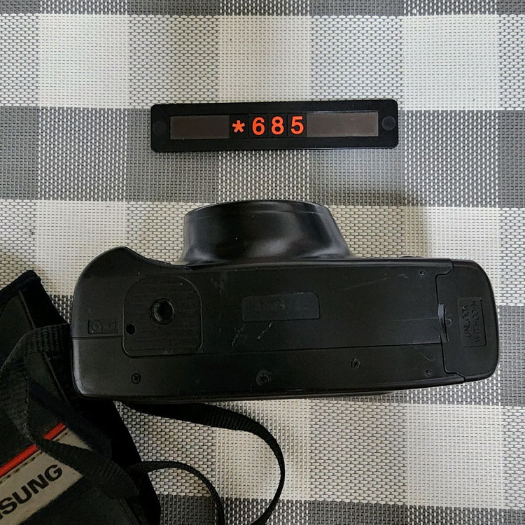 삼성캐녹스 퍼지줌 1050 필름카메라 파우치포함--3