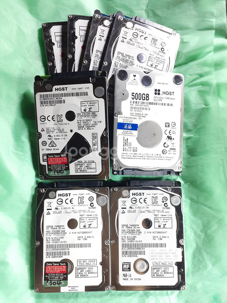노트북하드 히타치 HGST 500GB 2.5인치 슬림--0