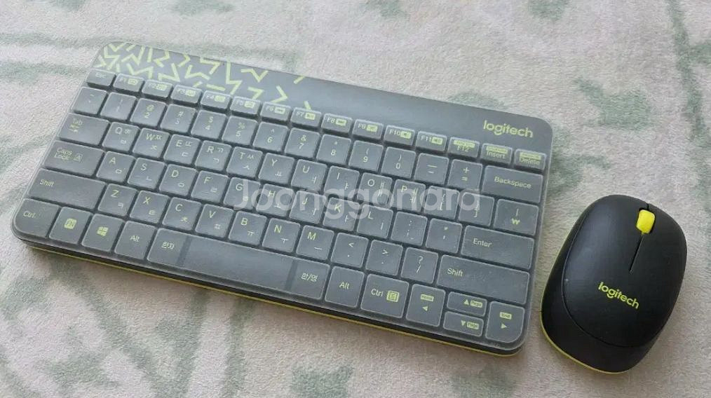 로지텍 mk240nano 무선키보드 마우스 셋트+키스킨--1