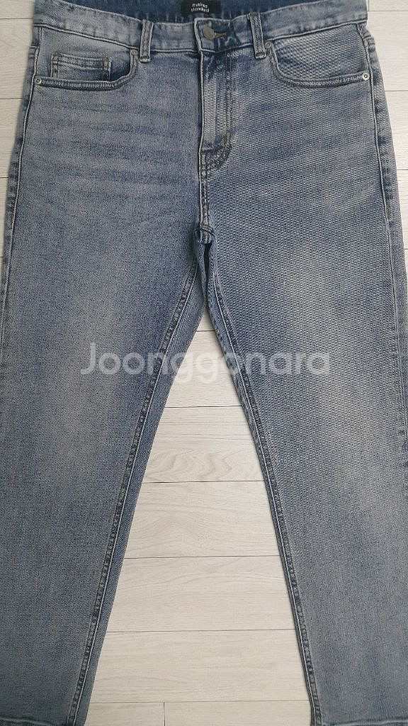 무신사 스탠다드(사방스판) 스카이블루진 32인치 정품!--0