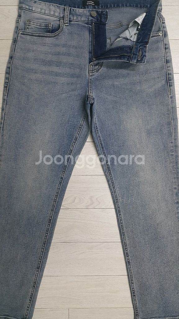 무신사 스탠다드(사방스판) 스카이블루진 32인치 정품!--1