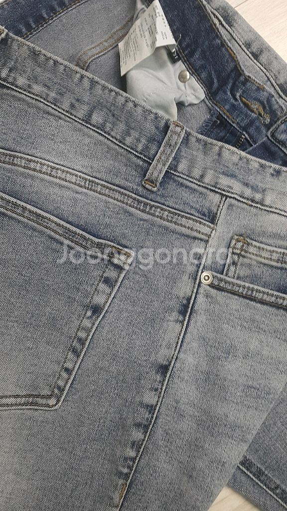 무신사 스탠다드(사방스판) 스카이블루진 32인치 정품!--2