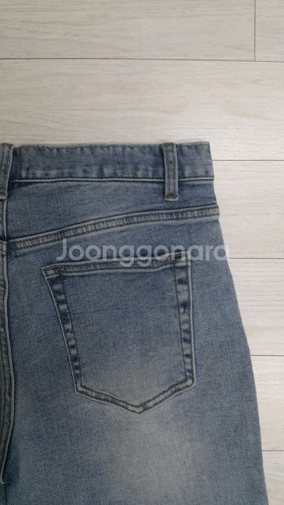 무신사 스탠다드(사방스판) 스카이블루진 32인치 정품!--8