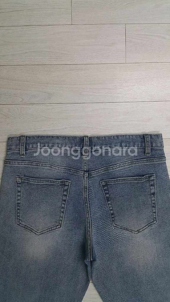 무신사 스탠다드(사방스판) 스카이블루진 32인치 정품!--7