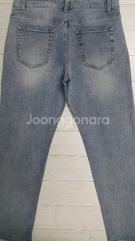 무신사 스탠다드(사방스판) 스카이블루진 32인치 정품!--6