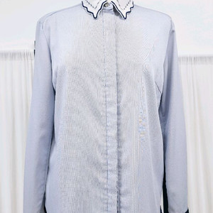 자수카라 불라우스 봄가을 블라우스