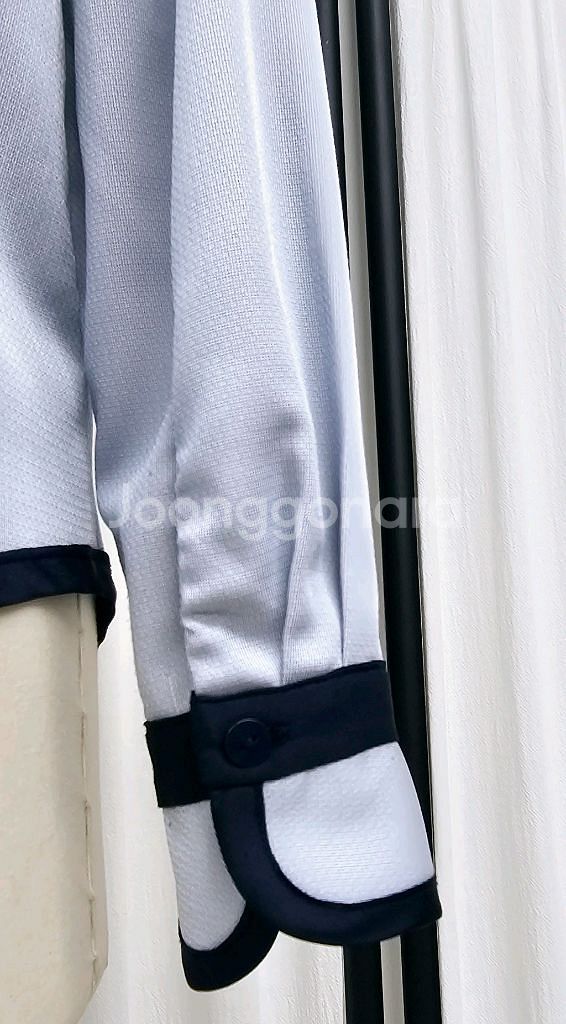 자수카라 불라우스 봄가을 블라우스--5