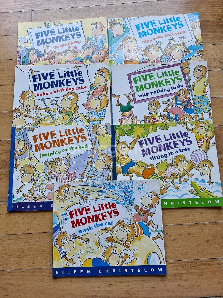 잠수네 영어그림책(five little monkeys--0