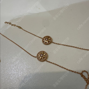 디올 로즈드방 목걸이 팔찌