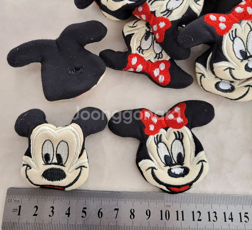 미키마우스 와 미니마우스 약 70미리 75개 일괄--0