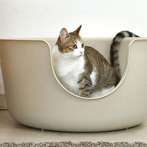 미야옹철 묘책 특대형 고양이 화장실 브라운