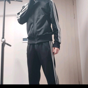 아디다스 파이어버드 져지 트레이닝 트랙 세트 S 블랙