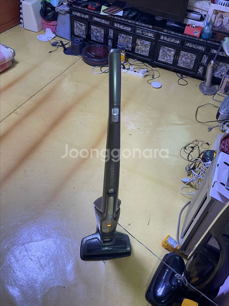 듀얼 진공청소기, 상태굿, 무선충전--0