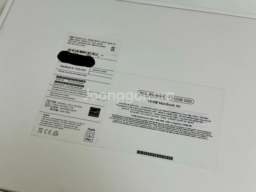 M2 / 8GB RAM / SSD 512GB Air--7