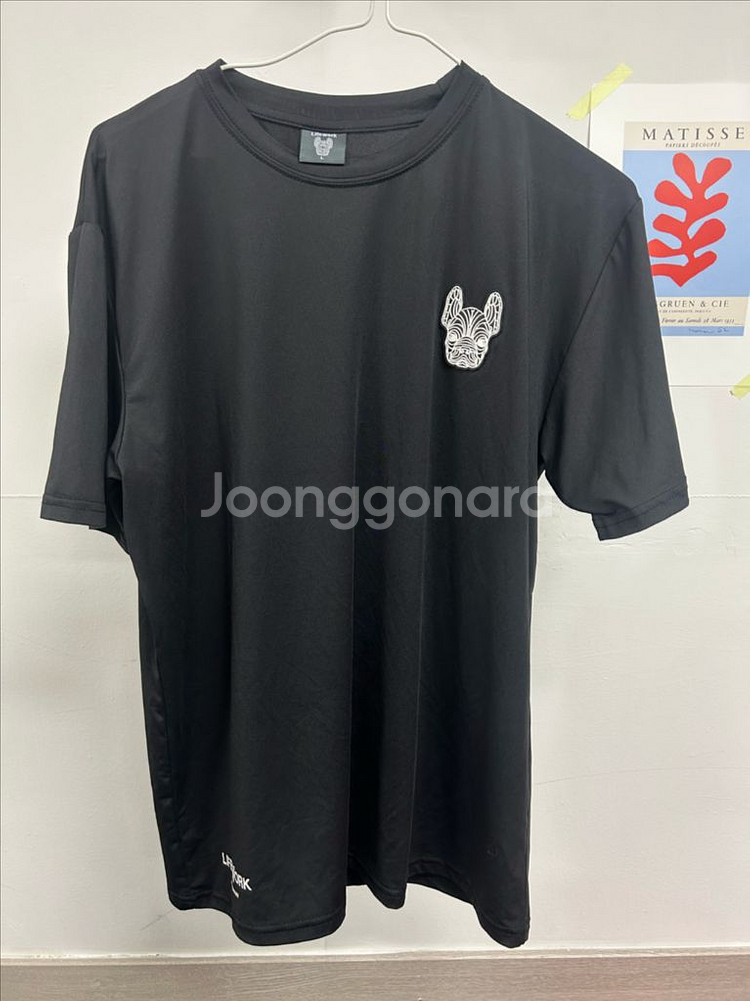 라이프워크 검정 반팔 티셔츠 L--0