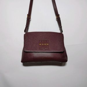 DAKS 닥스 버건디 천연소가죽 쓰리웨이 숄더백
