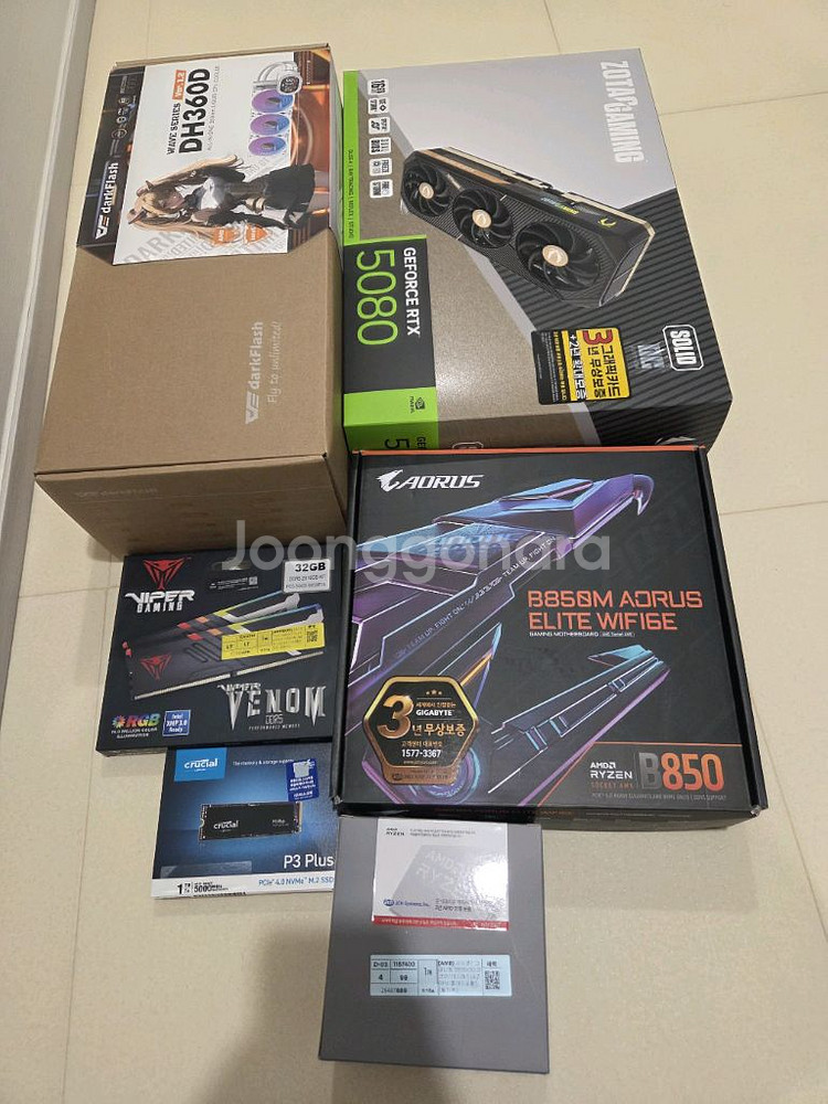 9800x3d, b850m wifi, rtx5080--3