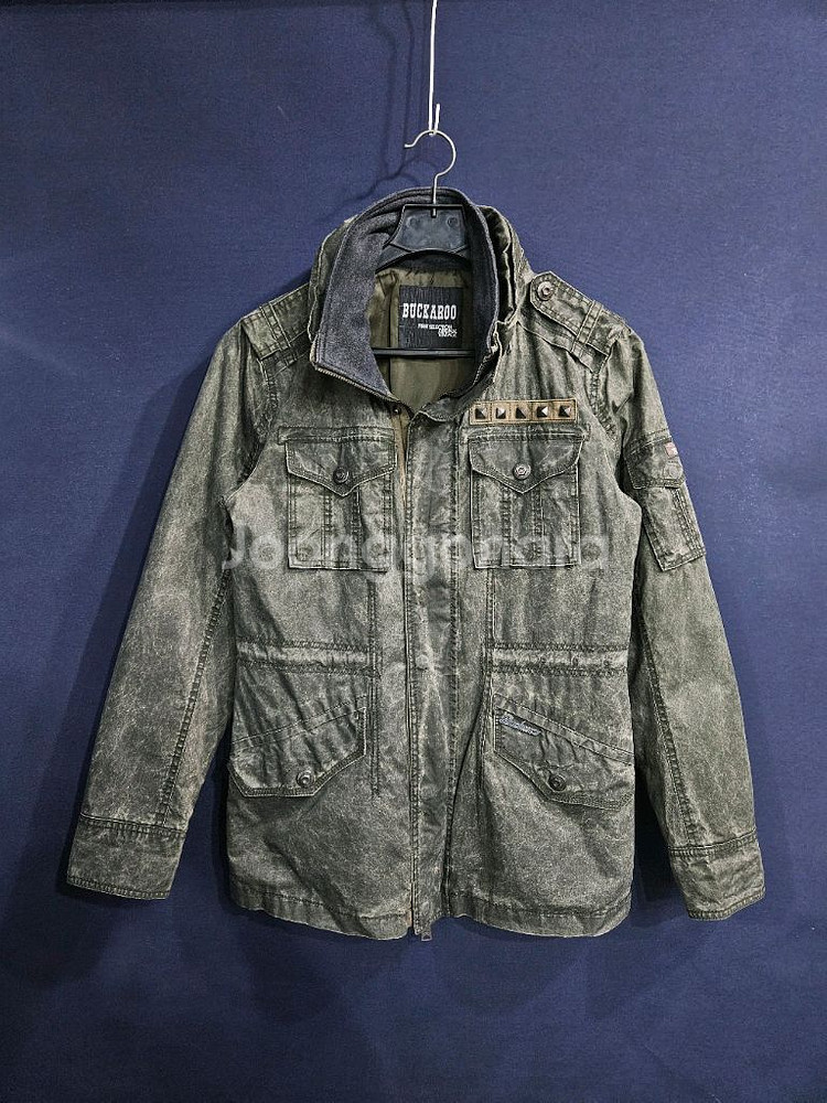 버커루 빈티지 카키컬러 남성 슬림핏 95 야상점퍼--0