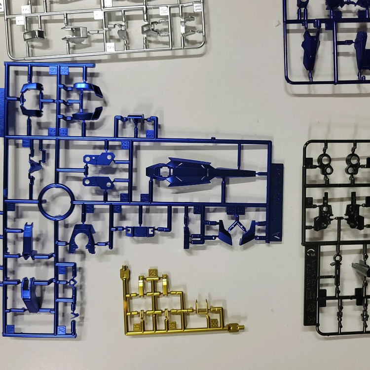반다이 rg 더블오 퀀터 메탈 코팅 도색킷--1