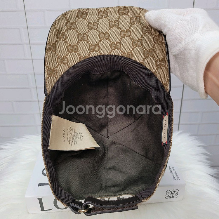 GUCCI 구찌 모자 볼캡 캡 58cm M 사이즈--4