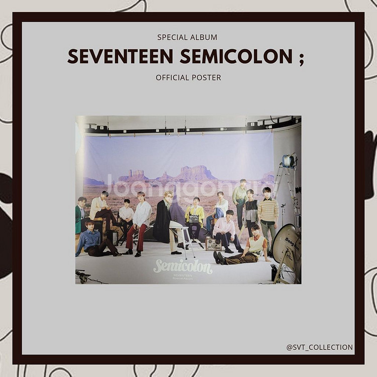 세븐틴 세미콜론 세미클론 포스터 2장 세트 (2)--4