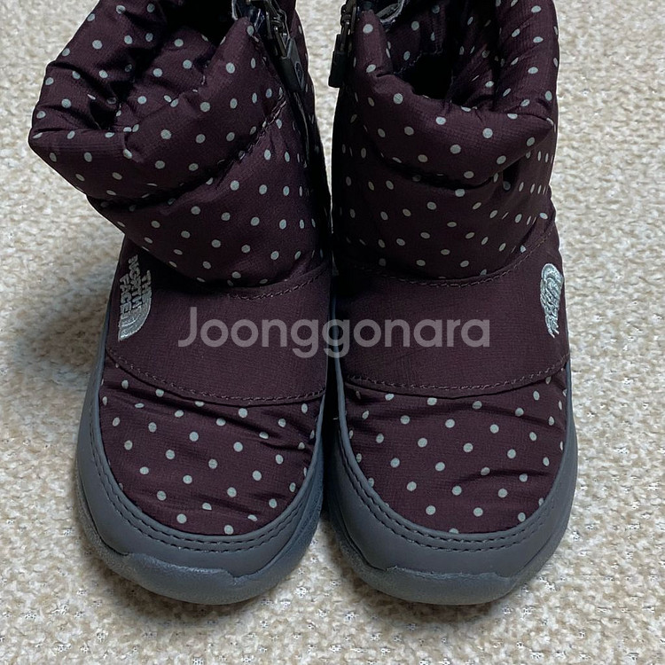 (정품) 노스페이스 키즈 땡땡이 겨울 부츠 140--1