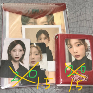 일괄)소녀시대 태연 콜렉트북, 시그 포토팩 포카