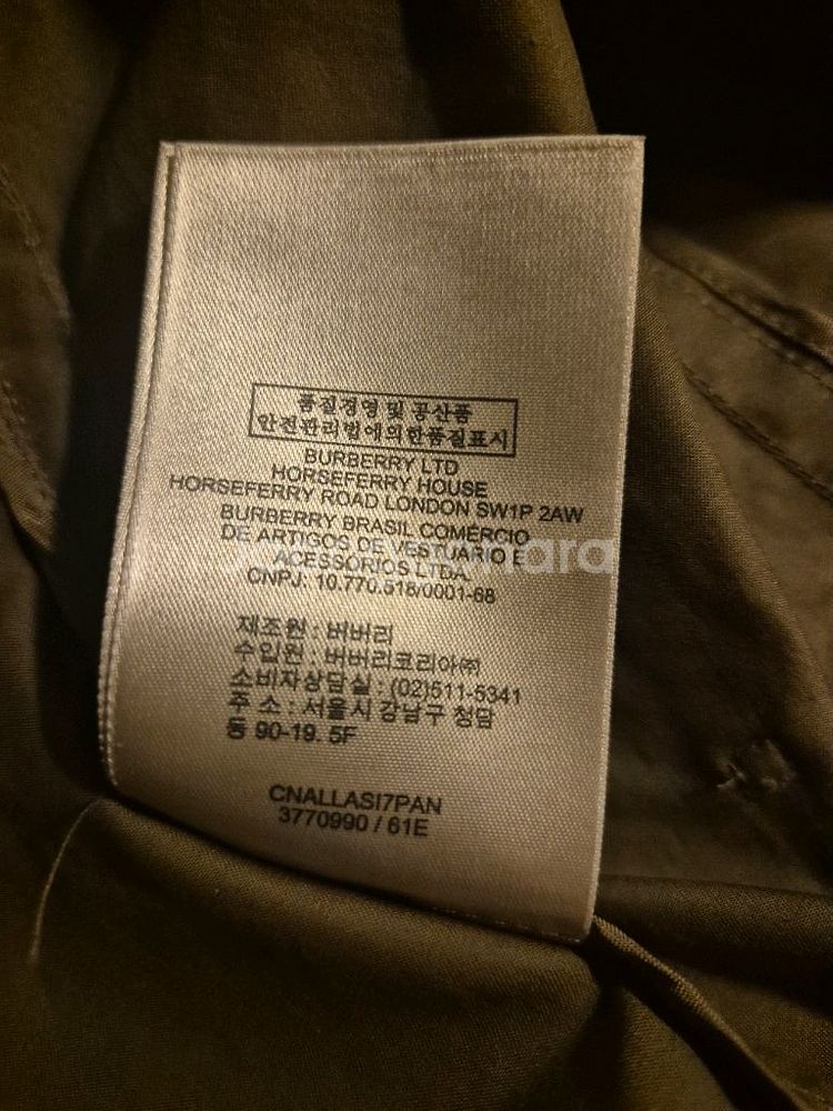 버버리트렌치코트 US4--7
