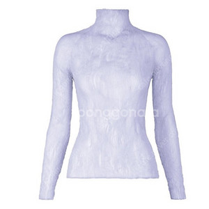 이세이 미야케 쉬폰 트위스트 하이넥 라이트 핑크