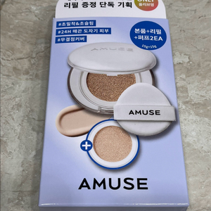어뮤즈 세라믹 스킨 퍼펙터 쿠션 본품+리필 01 포슬린