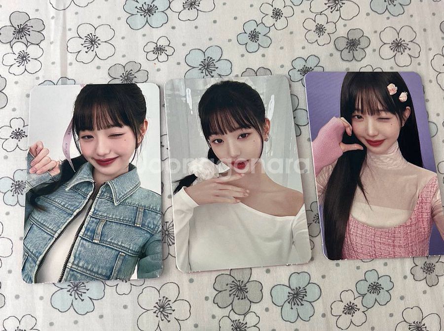 3장일괄)아이브 장원영 원영 어뮤즈 포카 양도--0