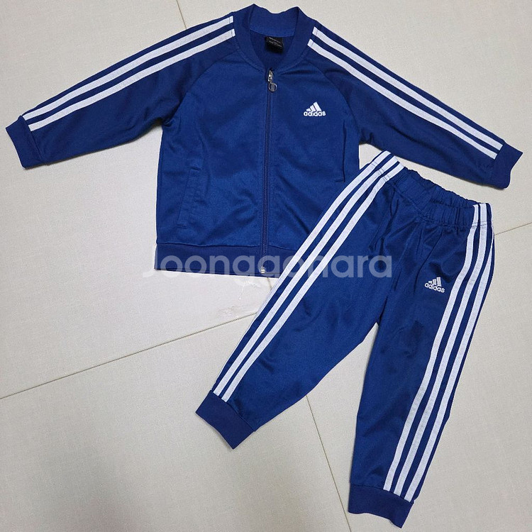 남아 유아 아디다스집업 트레이닝복 세트 48M--0