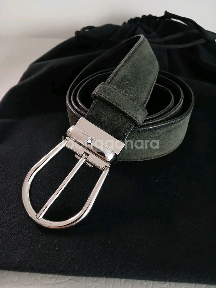 몽블랑 신사정장 가죽벨트 정품--0