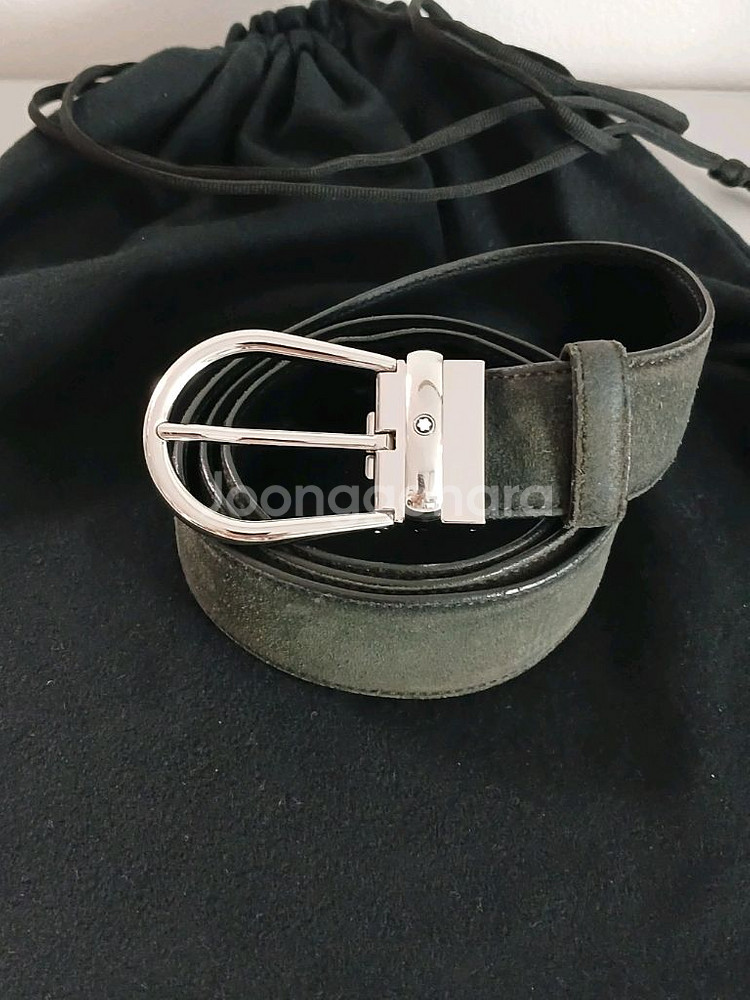 몽블랑 신사정장 가죽벨트 정품--5