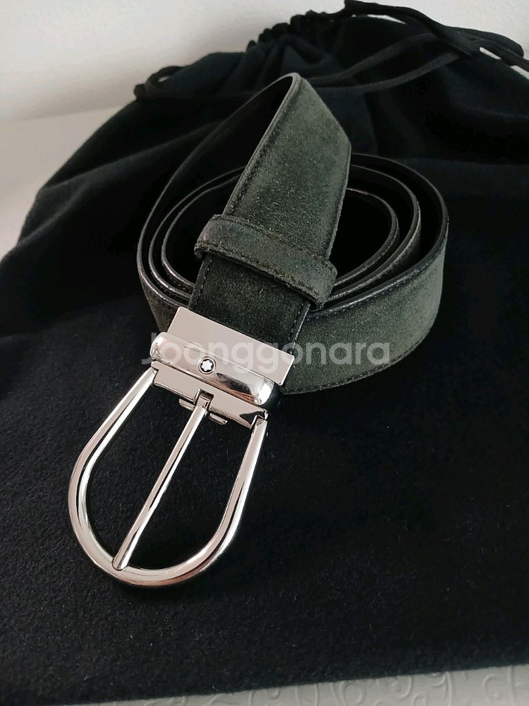 몽블랑 신사정장 가죽벨트 정품--7