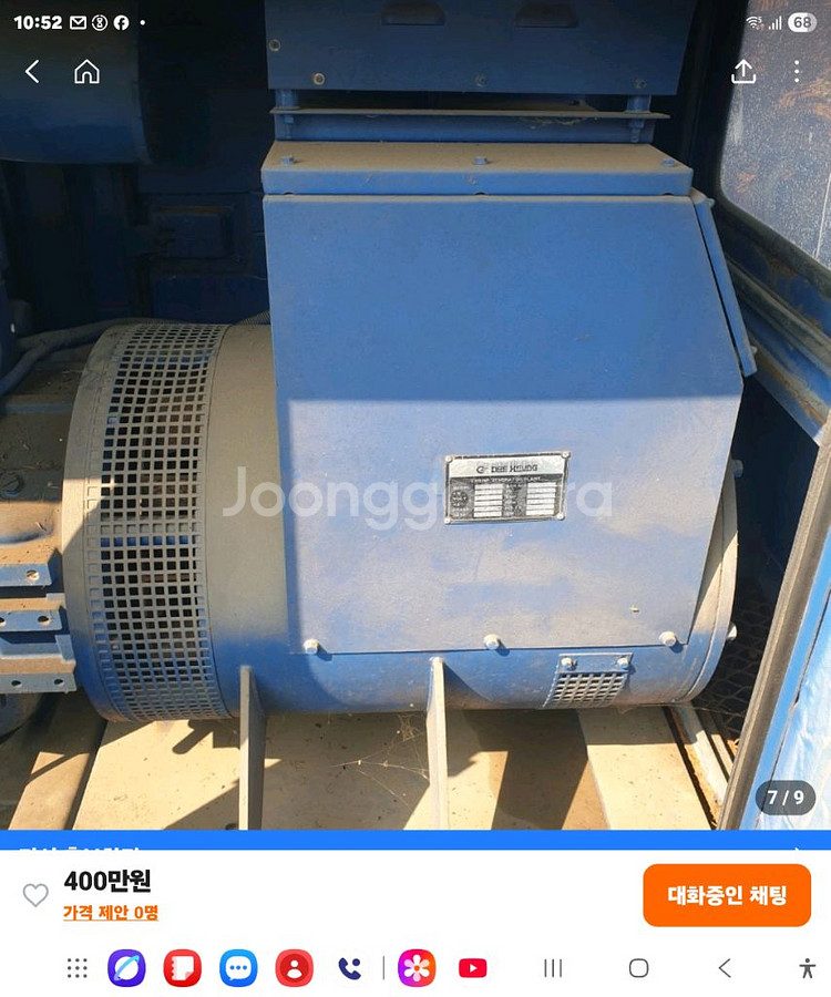 발전기 75kw 61시간사용--2