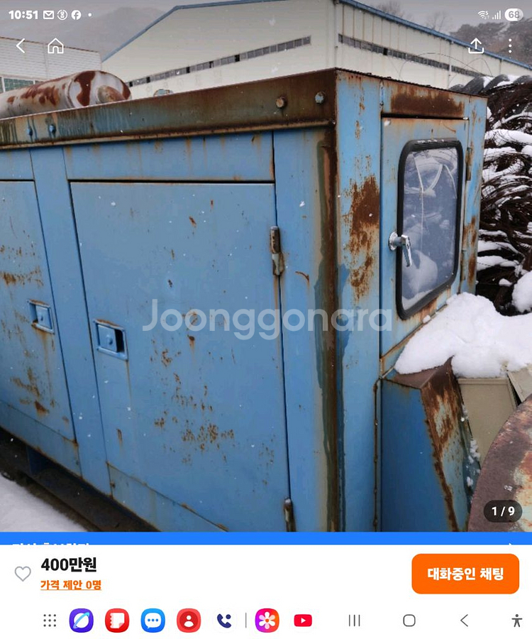 발전기 75kw 61시간사용--7