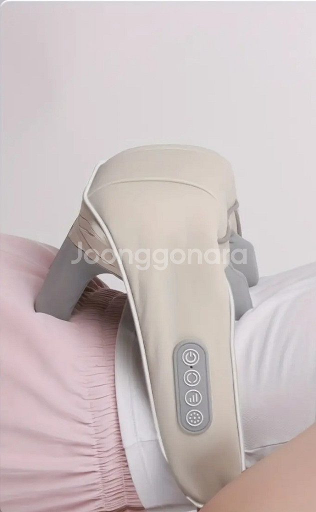정품)무선 열기능 목/어깨 USB충전식 마사지 미개봉열--4