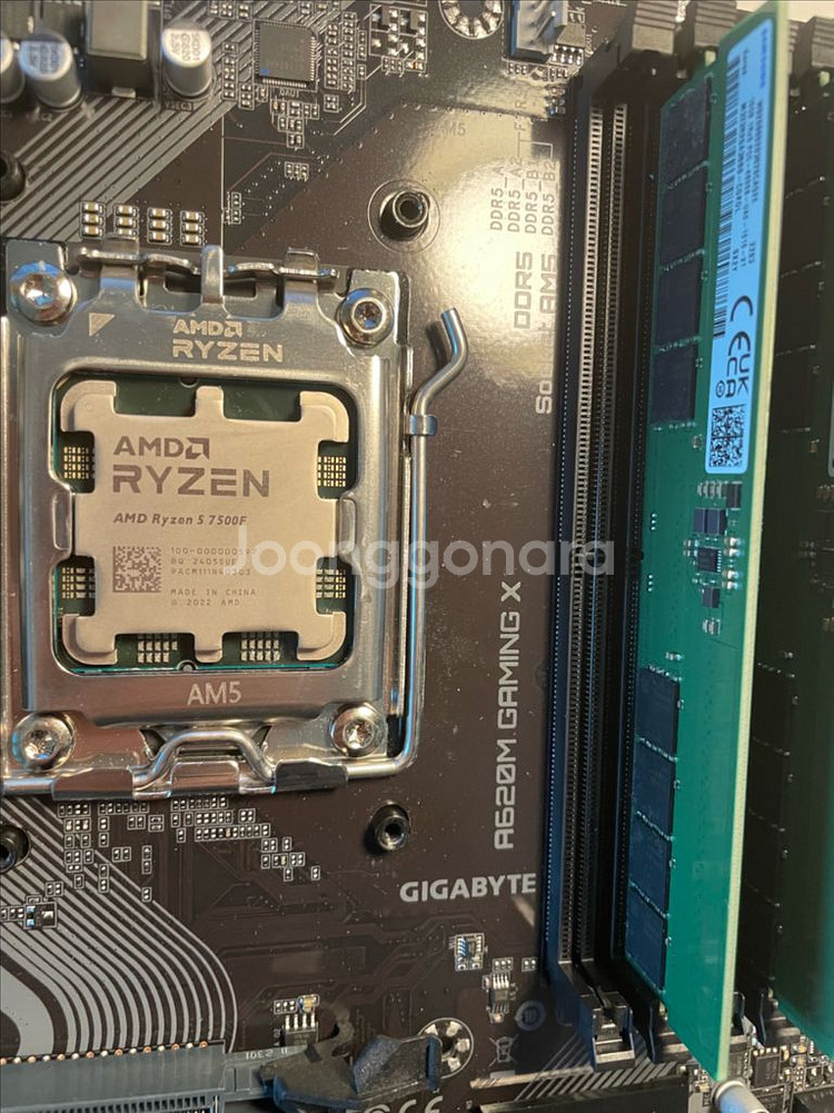 AMD 7500F + a620m + ddr5 32gb램--2