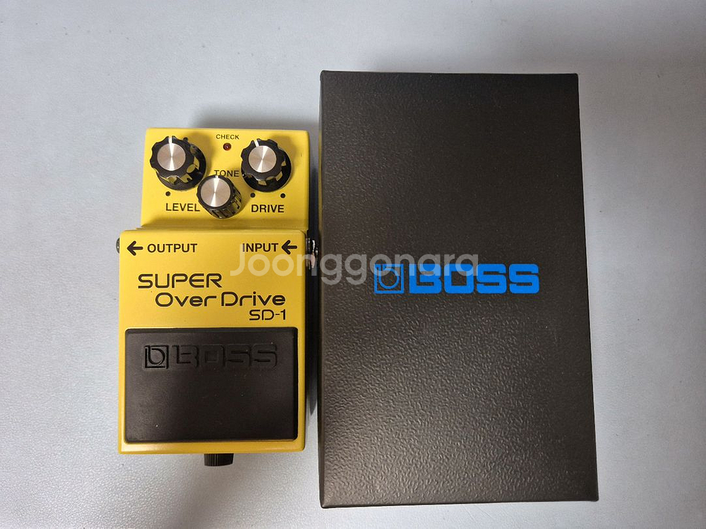 boss sd1 오버드라이브 이펙터 페달 풀박스--0