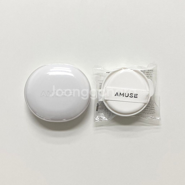 어뮤즈 세라믹 스킨 퍼펙터 쿠션 본품+리필 02 헬시--0