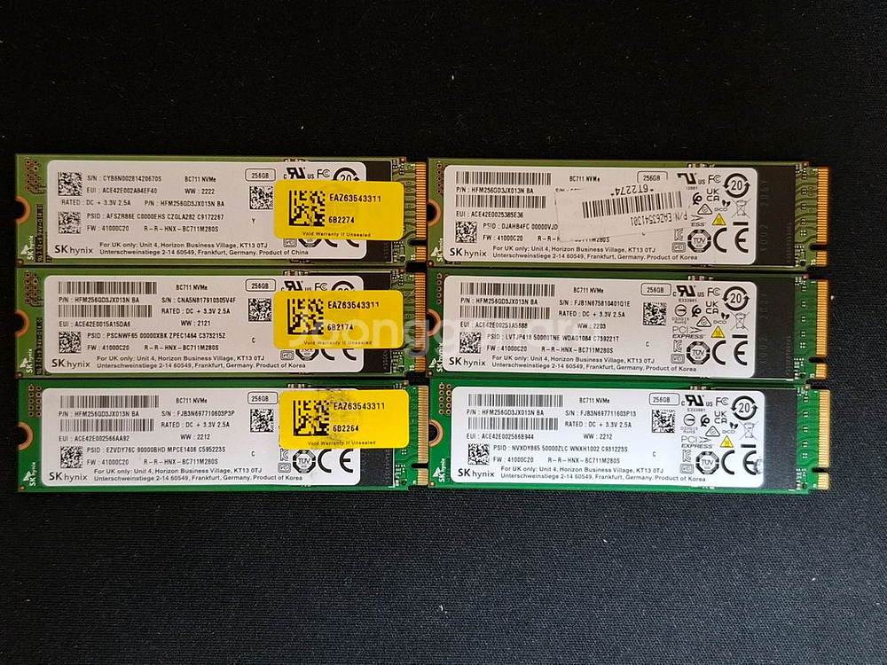 컴퓨터 저장장치 하이닉스 BC711 SSD 256GB--0