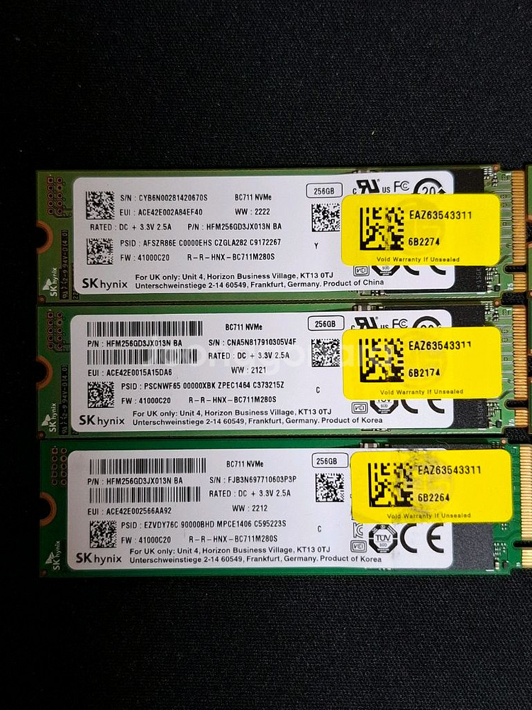 컴퓨터 저장장치 하이닉스 BC711 SSD 256GB--1