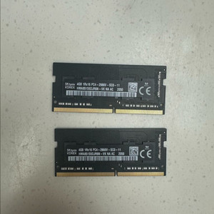DDR4 2666V 4GB 램 2개