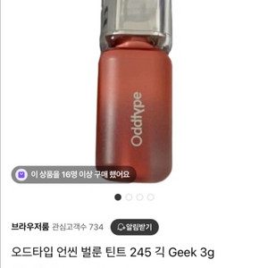 오드타입 언씬 벌룬 틴트 긱