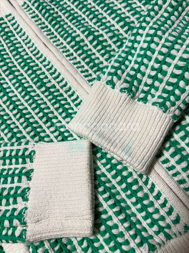 23 베르니스 하이넥 니트 집업 가디건 자켓 골프웨어--6