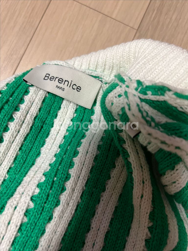 23 베르니스 하이넥 니트 집업 가디건 자켓 골프웨어--7