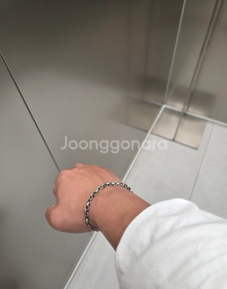 크롬하츠 페이퍼체인 팔찌 스몰--0