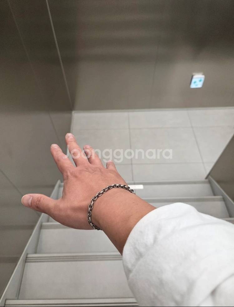 크롬하츠 페이퍼체인 팔찌 스몰--2